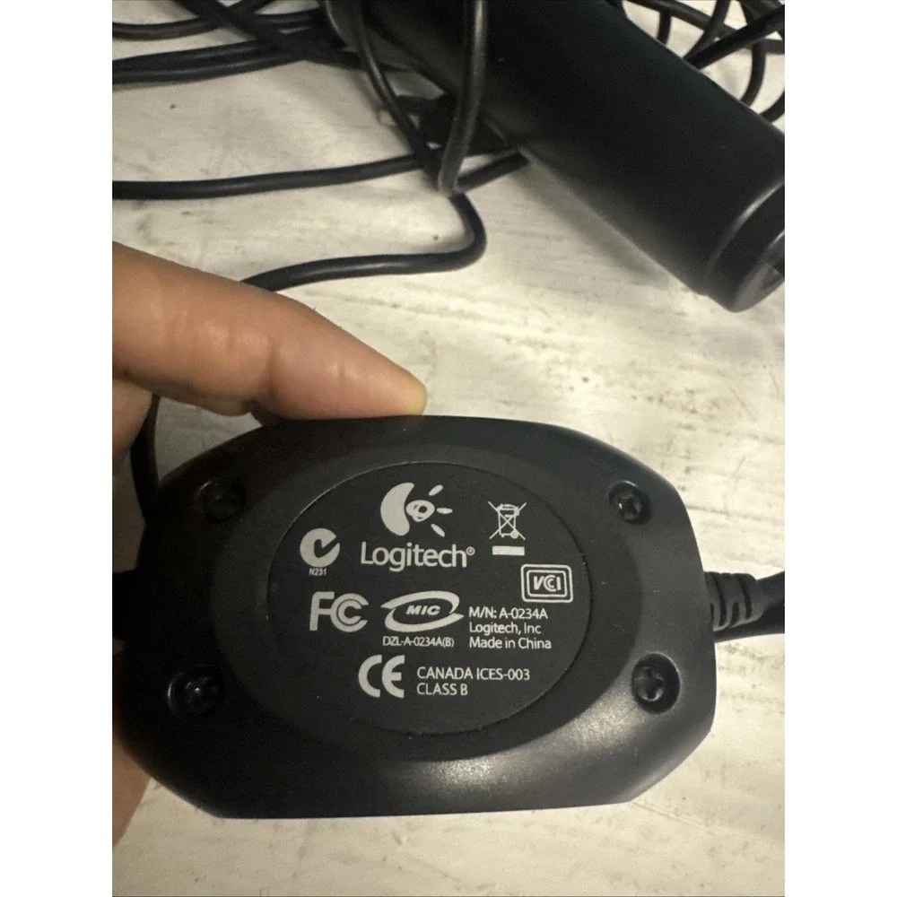 Logitech Konami USB Microphone For Rock Band‎ Guitar Hero PS2 PS3 Black A-0234A